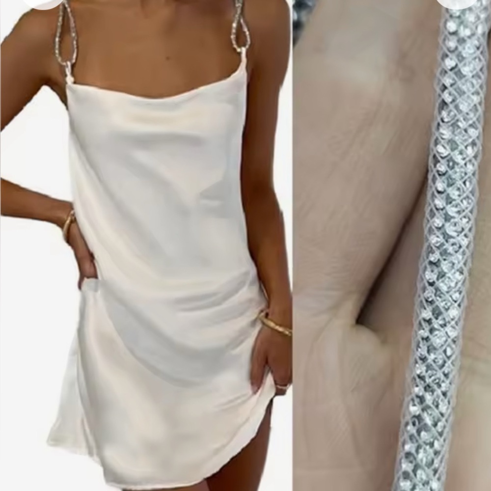 Elegant White Slip Dress